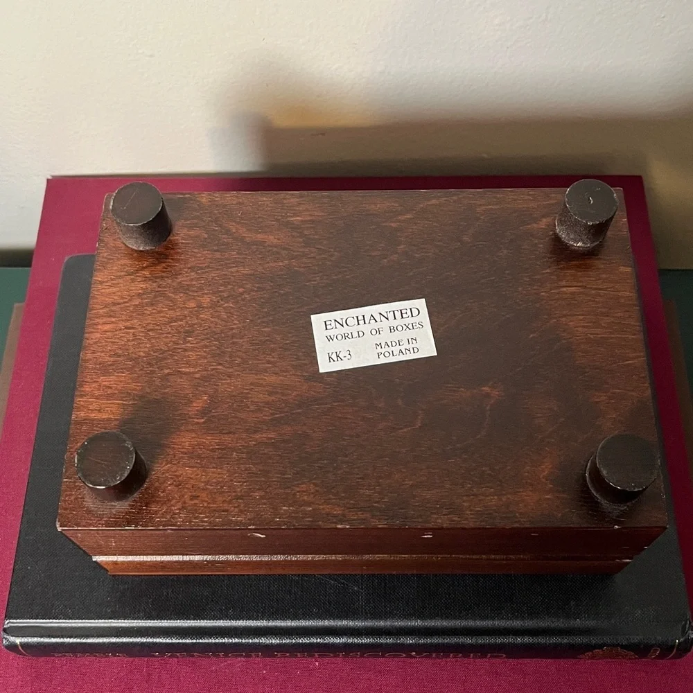 Enchanted World of Boxes Compass Design Wooden Keepsake Box‎